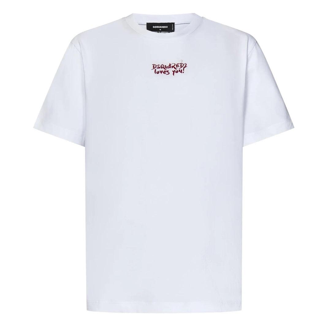 Dsquared2 Loves You Logo Wit T-shirt