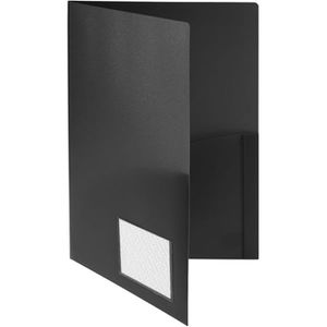 Foldersys Angebotsmappe Twin, schwarz, A4, PP, abheftbar, m. Visitenkartenfach u. Innentasche
