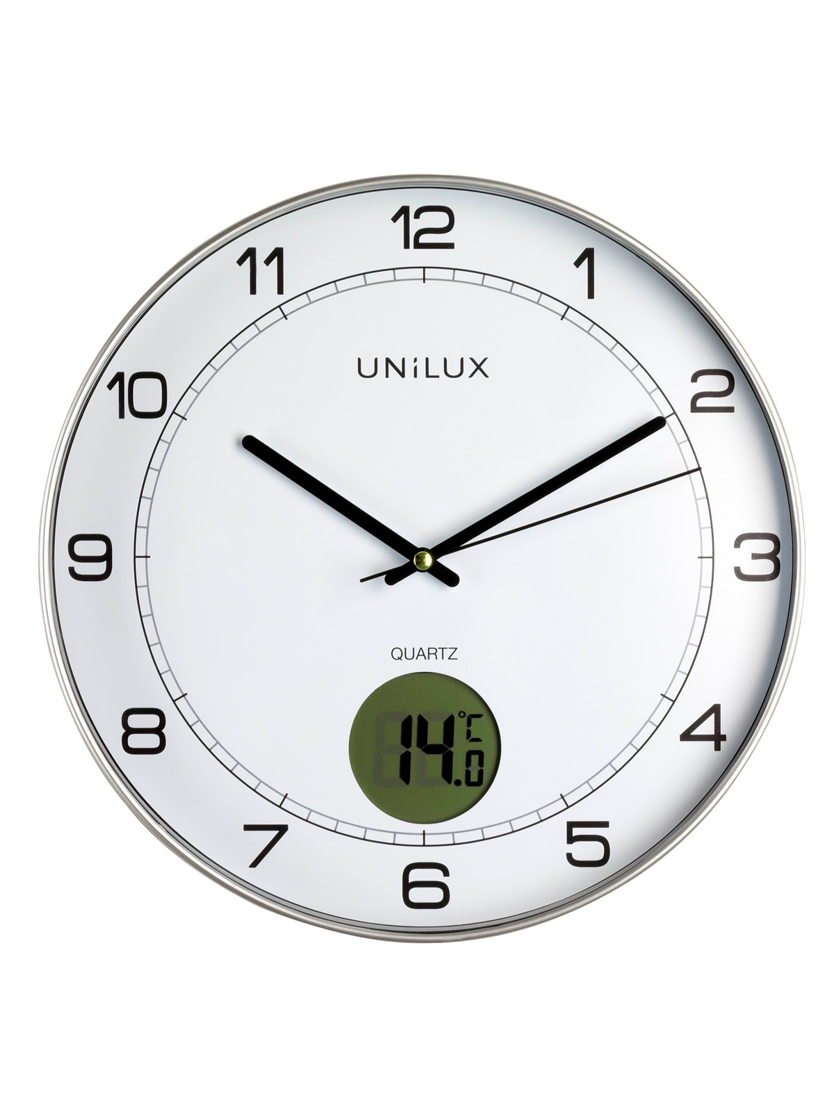 Unilux Tempus Clock metal grey