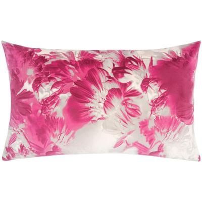 Dekokissen PAD "ROMANCE FLOWER", pink (pink, beige), B:60cm L:35cm, Polyester, Dekokissen_Sitzkissen_Kissenhüllen, Made in Europe