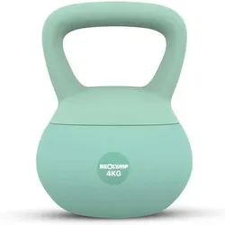 NEOLYMP Soft Kettlebell bodenschonend & leise mit Eisensandfüllung, Größe 4 KG in Grün Grün