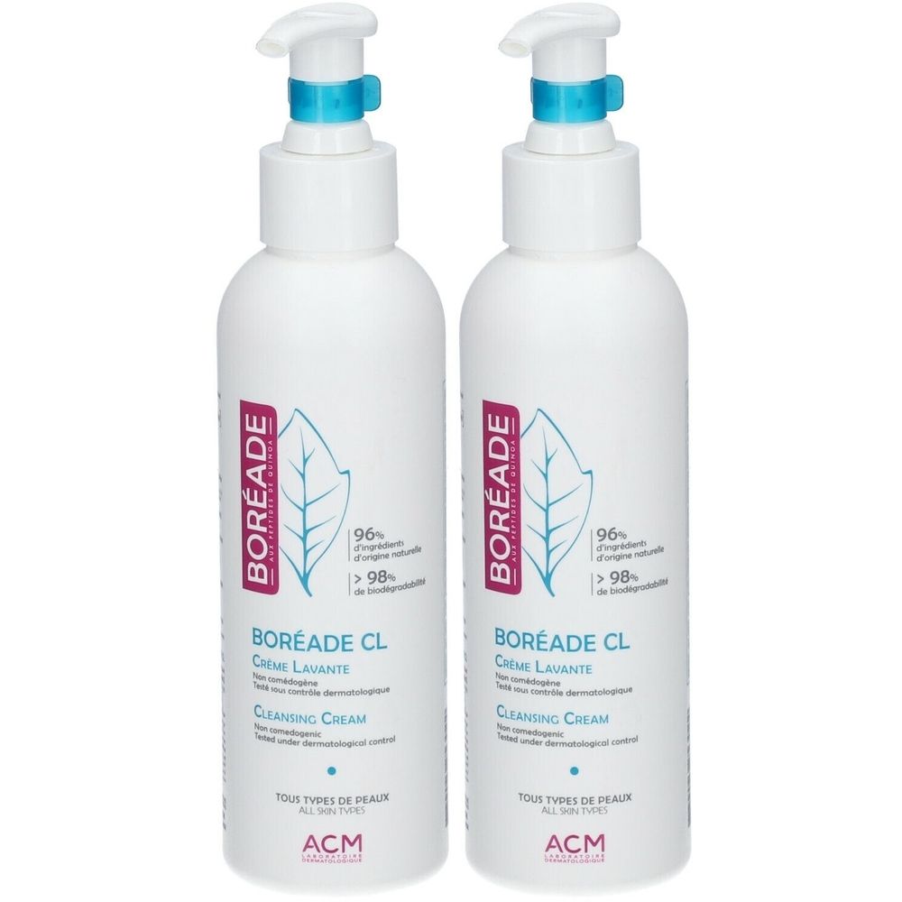 Noviderm Boréade CL Crème Lavante - lavante aux peptides de quinoa. fl 200 ml x2 2x200 Reinigungsmittel