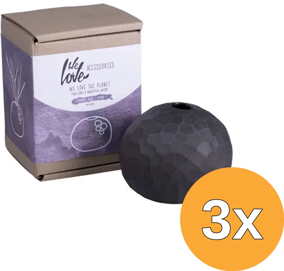 We Love The Planet Ceramic Vaas Stone voor Diffuser Sticks, 1 stuk