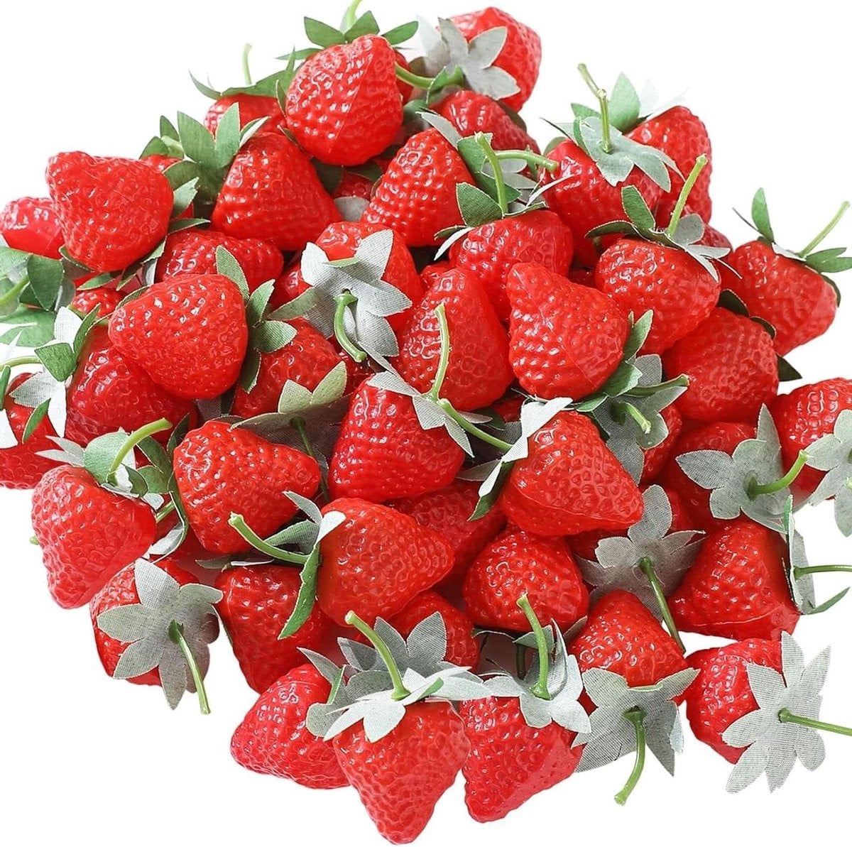 Nepfruit Kunstfruit Aardbeien - 60 stuks - Rood