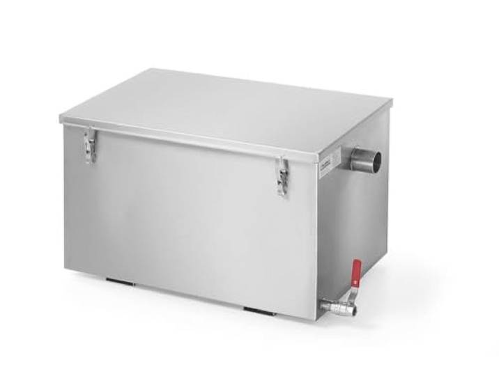 HENDI Vetafscheider, olieafscheider, vetfilter, olie-waterafscheider, 60L, 728x416x(H)398mm, RVS