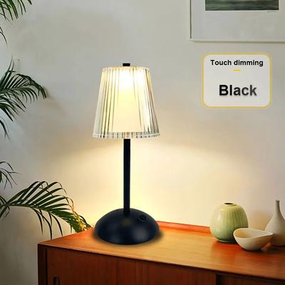 Uplift Treasures Nordic Touch Rechargeable LED Table Lamp black