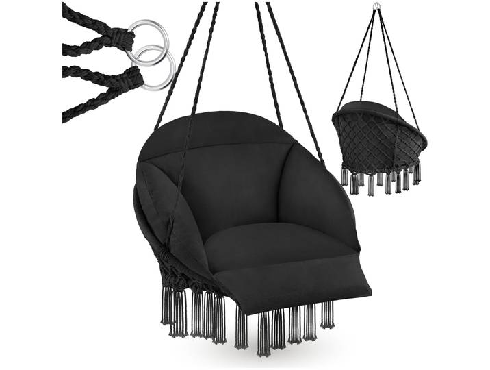Fauteuil suspendu Samira - noir