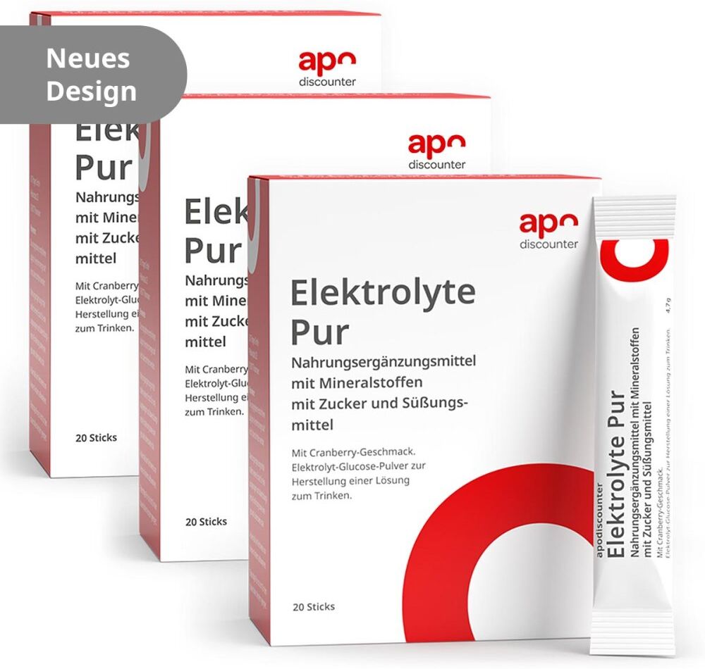 Elektrolyte Pur Sticks von apodiscounter