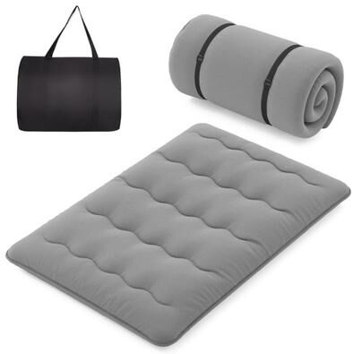 Costway Futon Mattress with Washable Cover and Carry Bag-Full Size