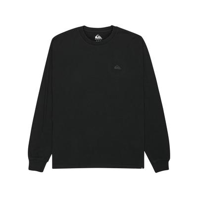 Langarmshirt QUIKSILVER "Salt Water", Herren, Gr. M, schwarz, Obermaterial: 100% Baumwolle., Shirts Langarmshirt