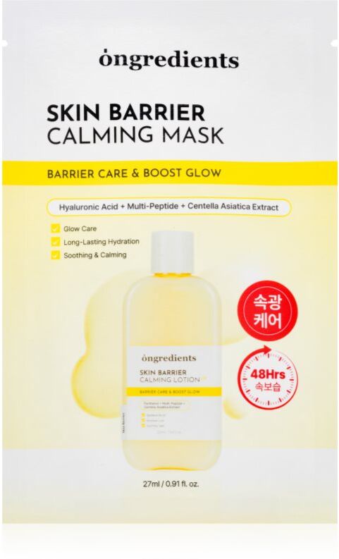 Ongredients Skin Barrier Calming Mask soothing sheet mask to strengthen the skin barrier 1 pc