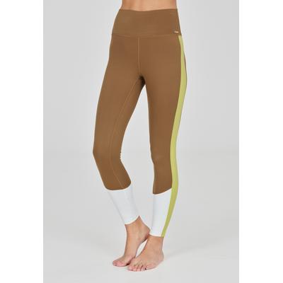 Trainingstights ATHLECIA "Sukey", Damen, Gr. 34, EURO-Größen, braun, 75% Polyester, 25% Elasthan, mehrfarbig, Hosen, mit ATHLUX-Technologie