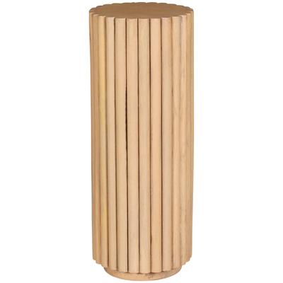 Blumenhocker SIT "Ribbed", beige (natur), B:25cm H:66cm T:25cm, Hocker, Blumenhocker, im extravaganten Ribbed-Look