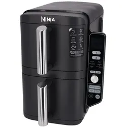 Ninja Doppel-Heißluftfritteuse SL400EU, grau