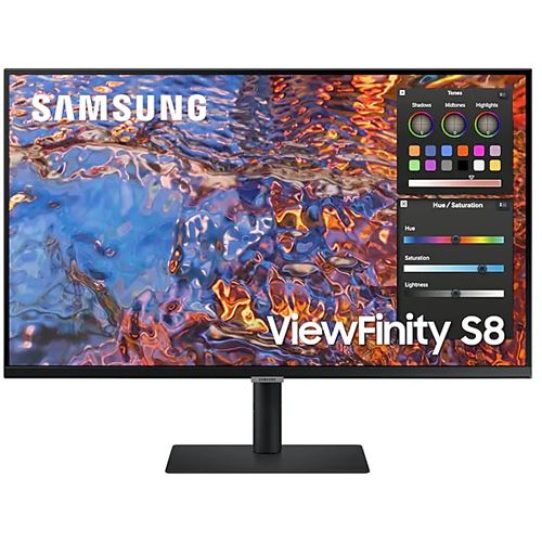 32" (81,28cm) Samsung ViewFinity S8 S32B800PXP schwarz 3840x2160 1xDisplayPort 1.4 / 1xUSB-C 3.0 mit DisplayPort 1.4 / 2xHDMI 2.0