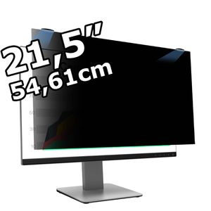 3M Blickschutzfilter PF215W9EM, Magnetisch, für 21,5 Zoll / 16:9 Vollbild-Monitore, mit Blaulichtfilter