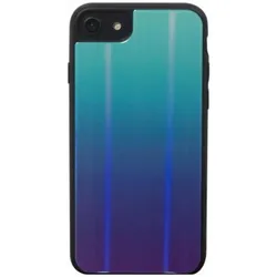 Bigben Covrainbowip8pb (Apple iPhone 6, Apple iPhone 7, Apple iPhone 8), Smartphone Hülle, Blau