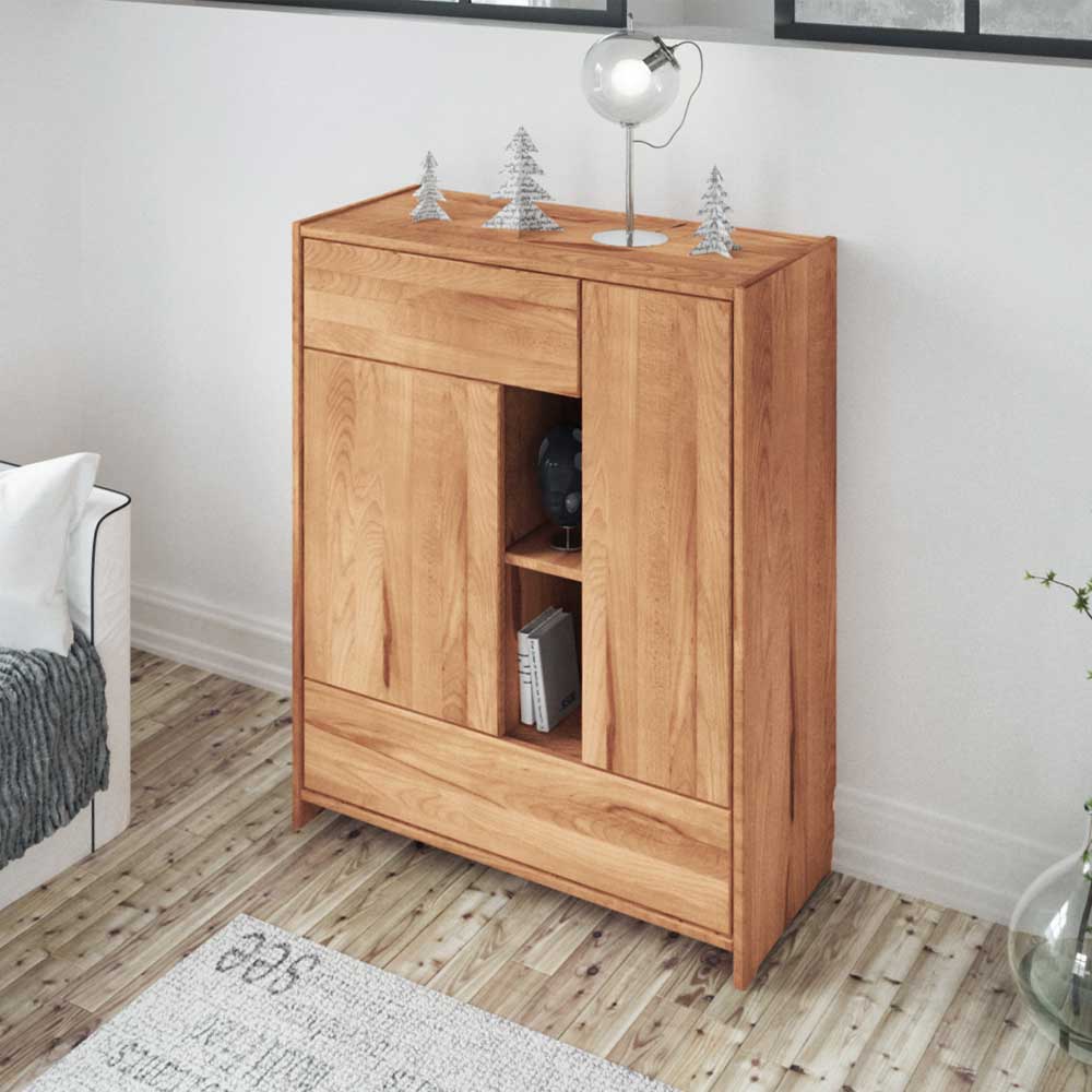 Pharao24.de Garderoben Kommode aus Kernbuche Massivholz 90 cm breit