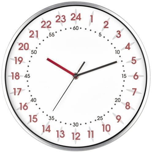 TFA Dostmann 60.3069.02 Quarz Wanduhr 30.4mm x 48mm Aluminium