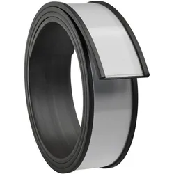 10 Etikettenhalter, C-Profil, magnetisch,  Abschnitte 30 mm | 1.000 mm, Ferrit, schwarz