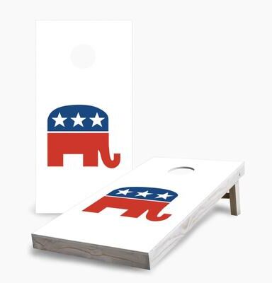 Skip's Garage Republican Regulation 2x4 Cornhole Game Set