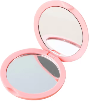 Inspire Curations Portable Double Sided Folding Desktop Makeup Mirror 1pc pink