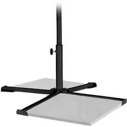 Relaxdays Platten Sonnenschirmständer schwarz Schwarz
