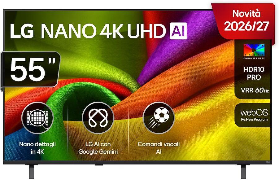 Televisore LG 55NU850B6LA NANO 4K UHD con AI
