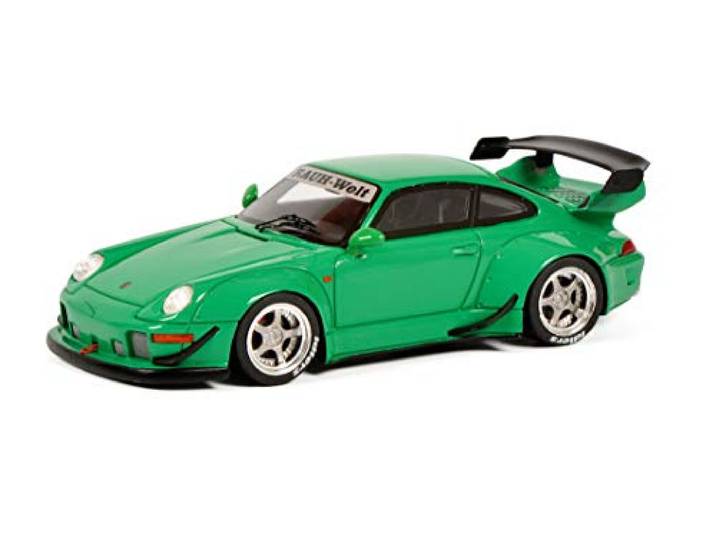 Schuco RAUH-Welt RWB Porsche 911, serie 993, modelauto, schaal 1:43, hars, groen