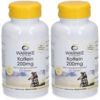 Koffein 200 mg Tabletten 2x 2x250 St