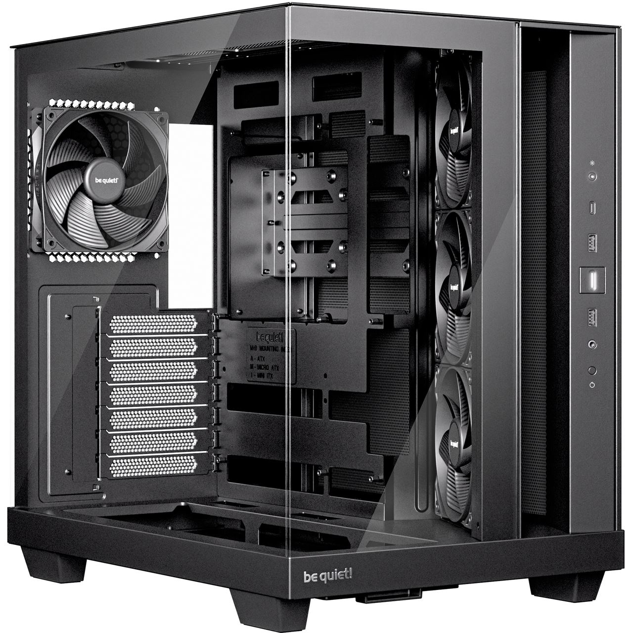 be quiet! Light Base 500 Midi Tower ohne Netzteil schwarz