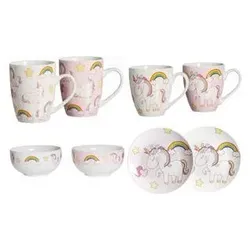 Ritzenhoff & Breker, Tasse, Kaffeebecher "UNICORN", 0,35 l aus Porzellan, spülmaschinengeeignet (350 ml, 6x)