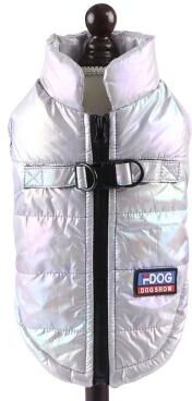 Inspired Finds Rainbow Gradient Winter Pet Vest For Small & Medium Dogs & Cats grey s