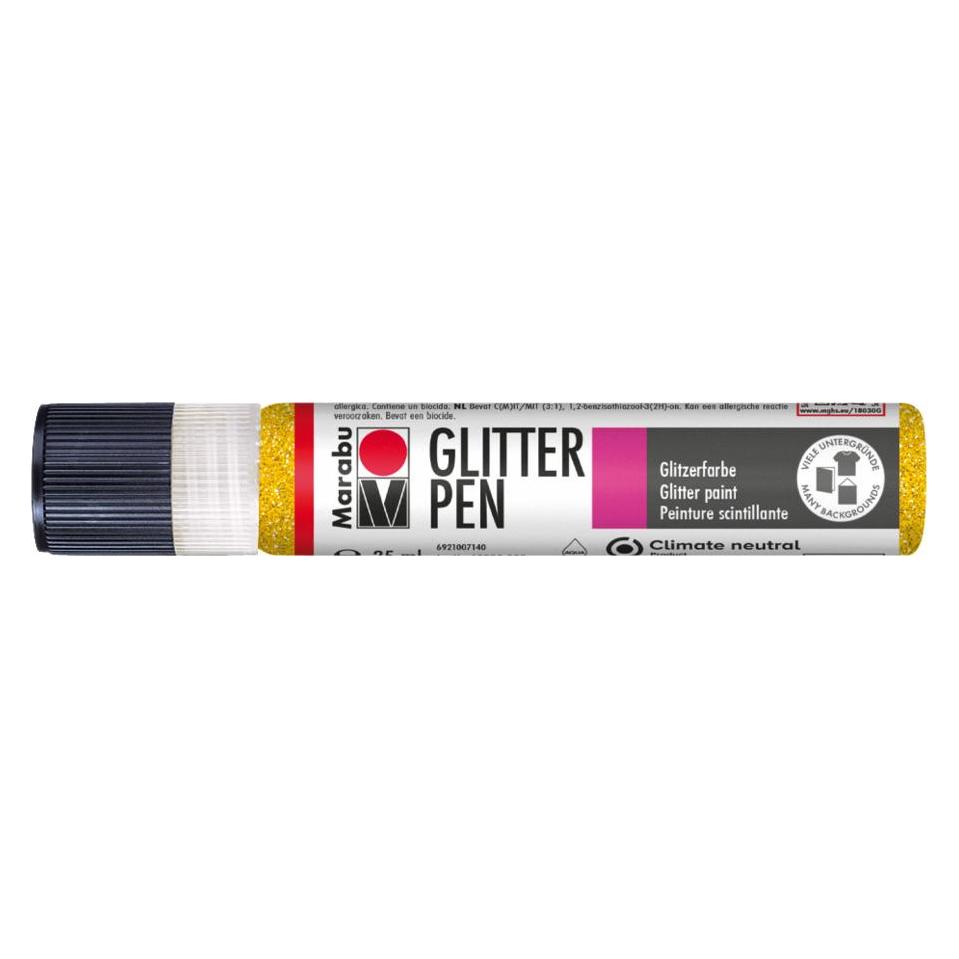 Marabu Effektfarbe "Glitter-Liner", glitter-gelb, 25 ml (25 ml) (18030009519)