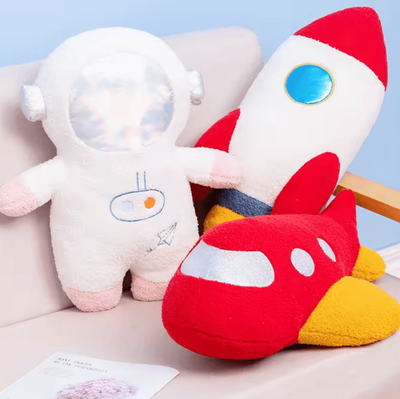 Inspire Curations Plush Rocket Astronaut Pillow 58cm Soft Space Toy & Kids Room Decor airplane 58cm