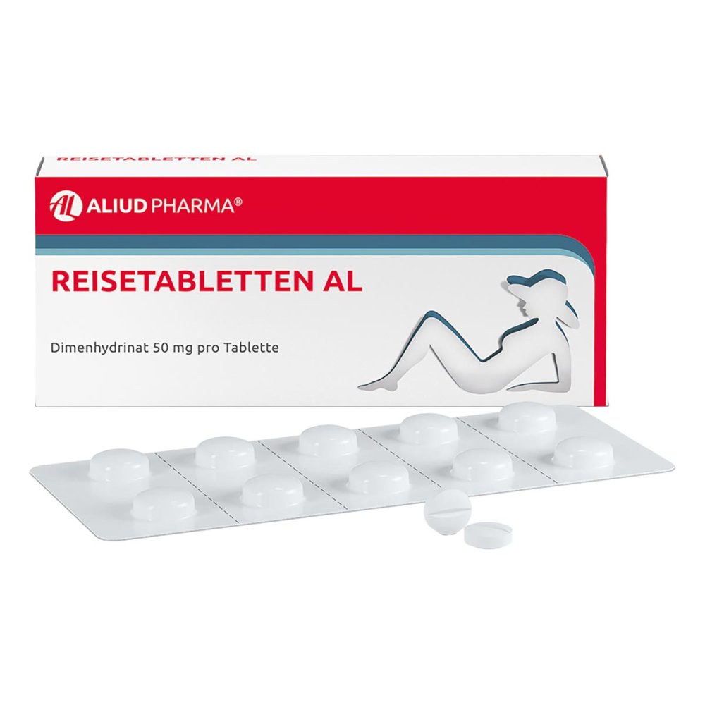 ALIUD Pharma GmbH Reisetabletten AL bei Schwindel, Übelkeit und Erbrechen 00243607