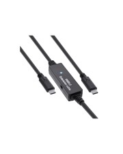 InLine USB 3.2 Gen.1 Aktiv-Kabel USB-C Stecker an schwarz Kabel Digital/Daten 10 m (35671C)