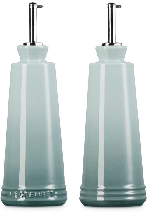 Le Creuset Stoneware Oil & Vinegar Set Sea Salt 300ml