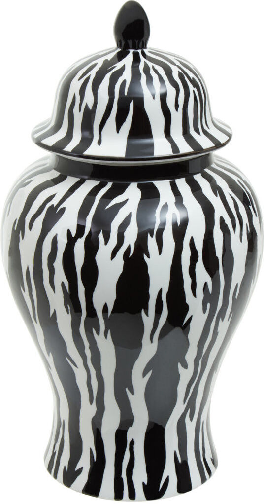 Mercer41 Bewley Decorative Jar 1 White;Black 49cm H X 26cm W X 26cm D