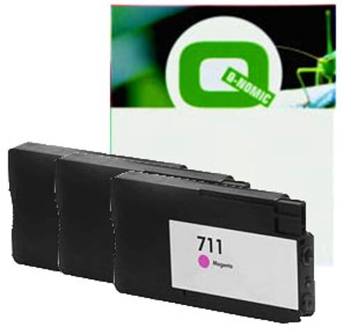 Q-Nomic 711 (CZ135A) Pack 3 cartuchos de tinta magenta