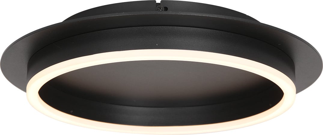 Steinhauer Moderne Ronde LED Plafondlamp zwart Aluminium Ø 32 cm