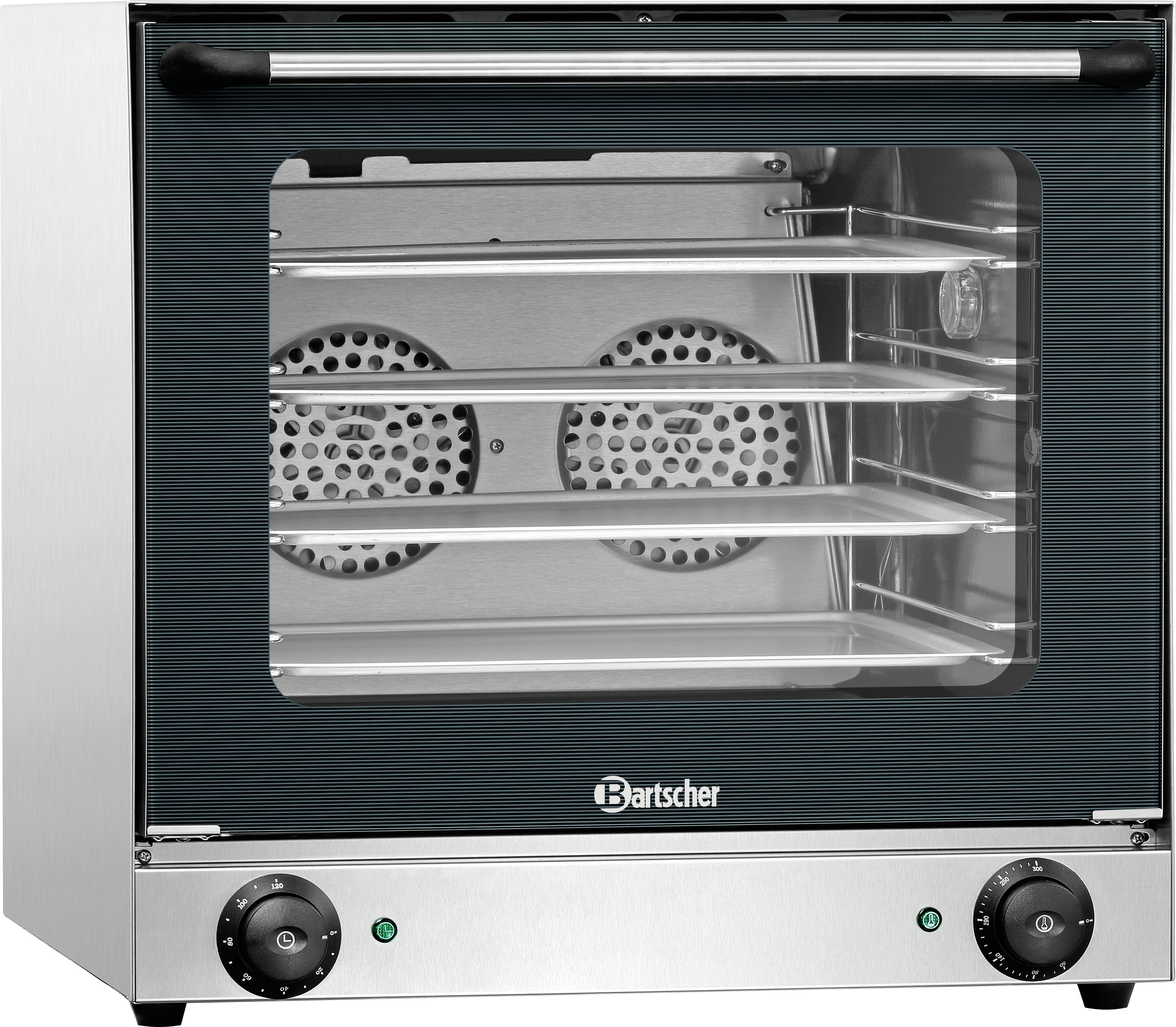 Bartscher A120786, Elektrischer Ofen, 2670 W, 0 - 300 °C, Edelstahl, Drehregler, Eemaillierter Stahl