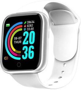 Inspire Daily Merch Bluetooth Connected Multifunctional Smart Watch Men Women Sports Fitness Sleep Monitor Music Bracelet white