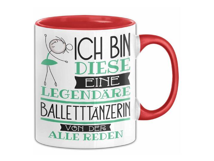 Trendation Tasse Balletttänzerin Tasse Geschenk Ich Bin Diese Eine Legendäre Ballettt