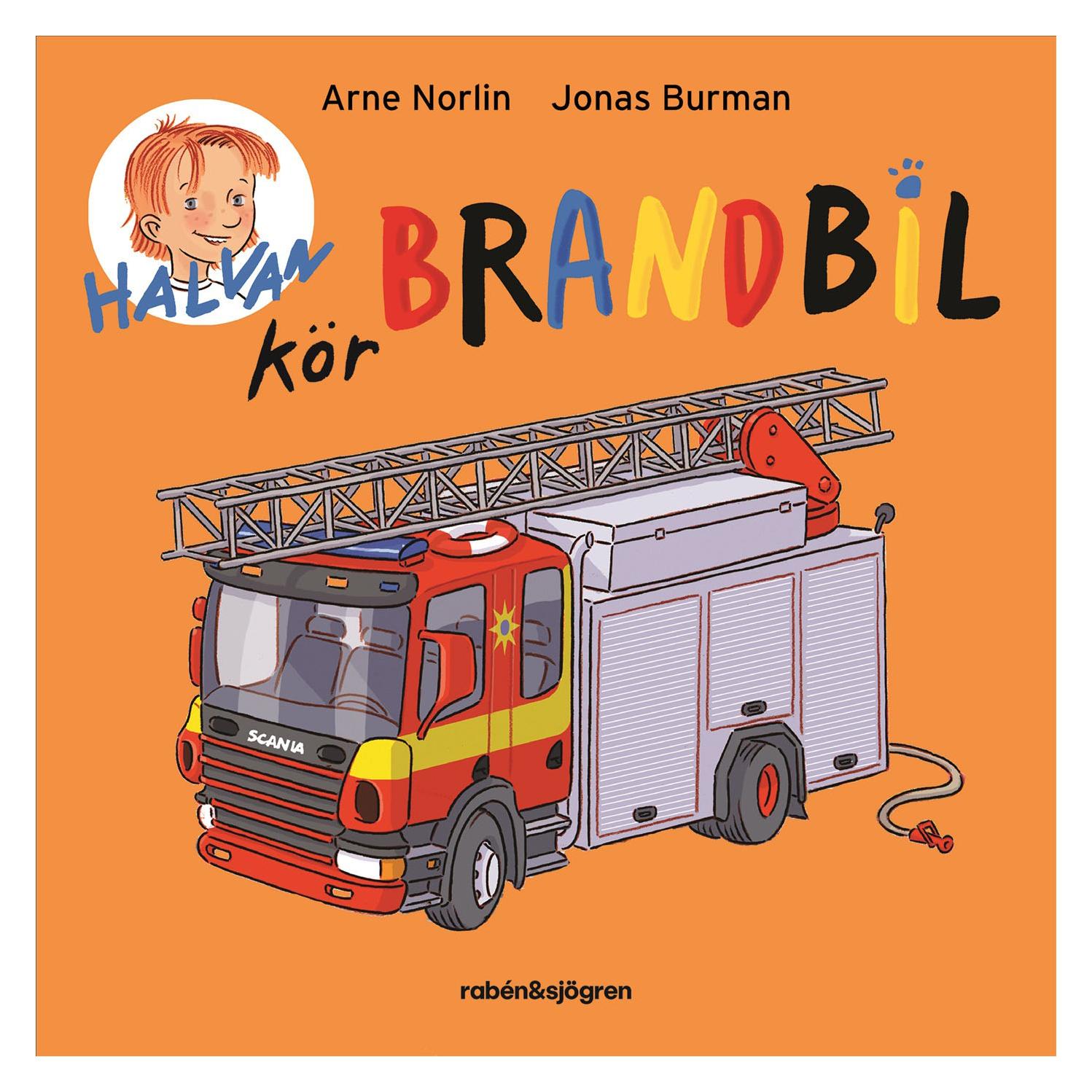 Rabén & Sjögren Halvan kör brandbil (9789129750102)