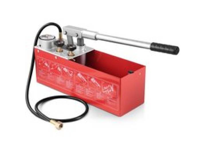 VEVOR Abdrückpumpe, max. 25 Bar, manuelles hydraulisches Wasserdruckprüfer-Set mit Doppelventil und Manometer, 10-L-Wassertank, 1,4-m-Schlauch mit 1,27 cm Außengewindeanschluss für Rohrleitungen