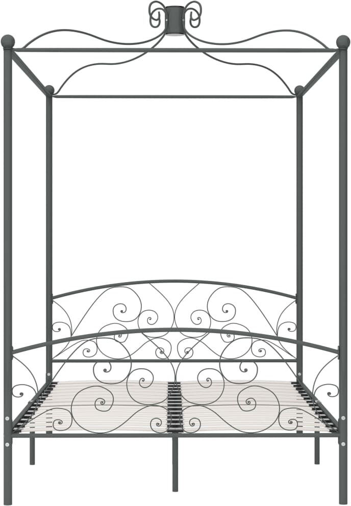 Marlow Home Co. Rocky Open-Frame Bed grey 140 x 200 cm