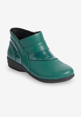 Women's The Jolene Bootie by Comfortview in Emerald (Size 7 M)