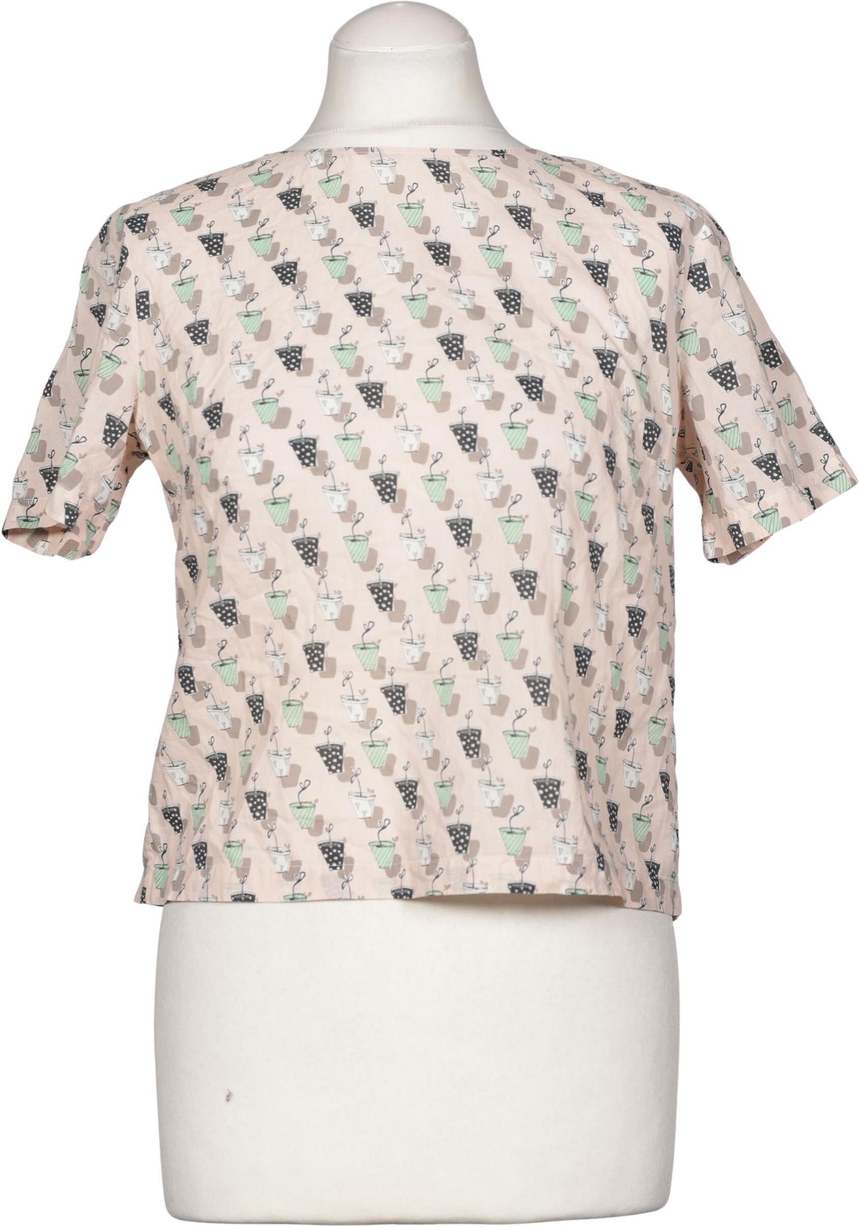 Robert Friedman Damen Bluse, Beige, Gr. M, Baumwolle - Second Hand