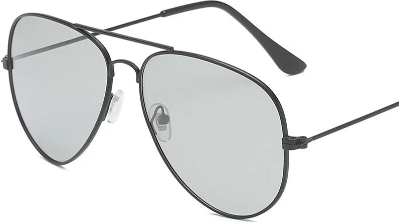 INF Photochrome polarisierte Sonnenbrille mit goldenem Rahmen Schwarz